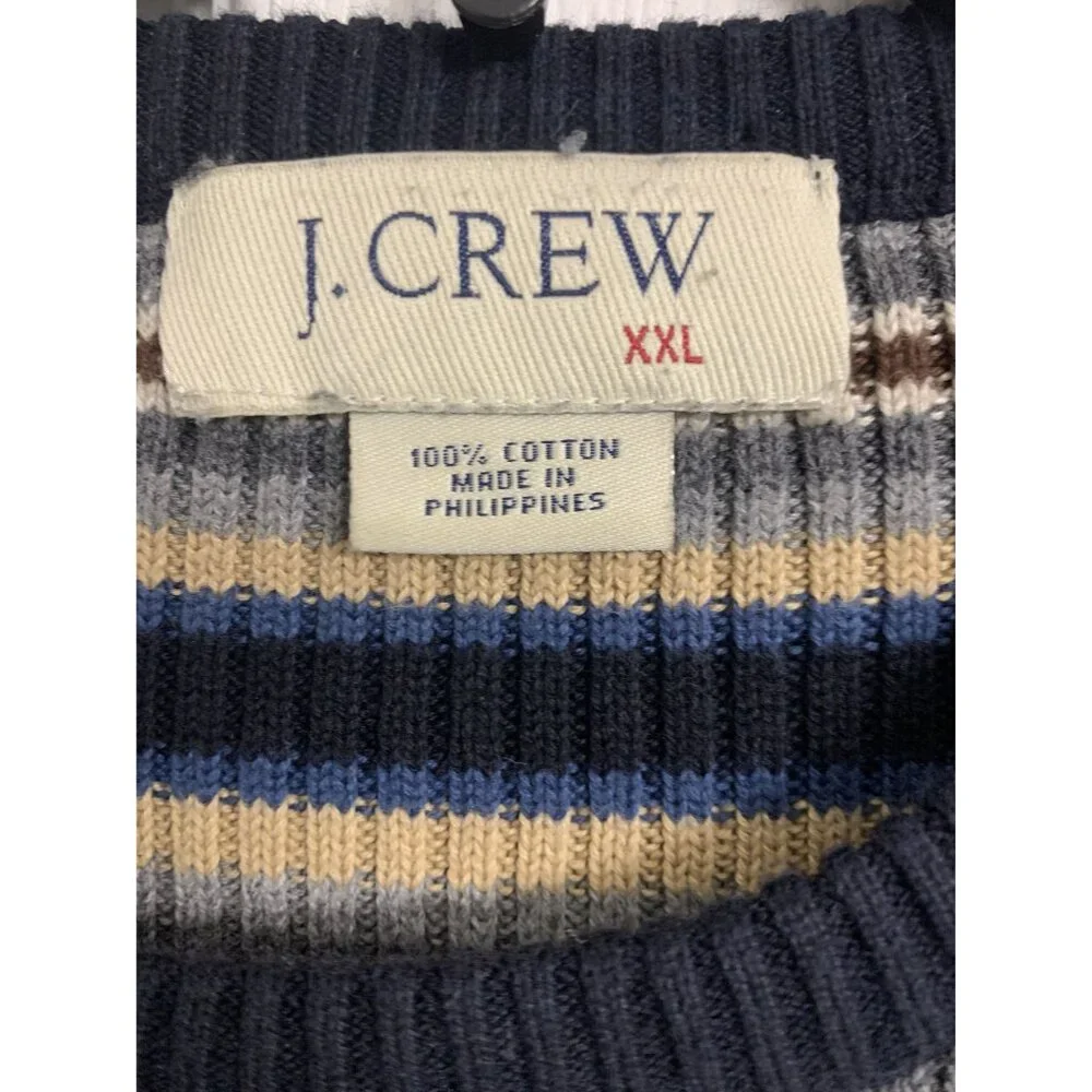 J. Crew Striped Long Sleeve Cardigan Sweater Size‎ XXL